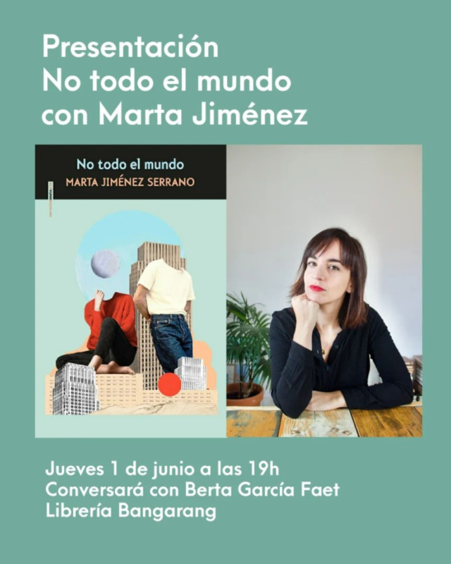 Presentación «No todo el mundo» de Marta Jiménez Serrano